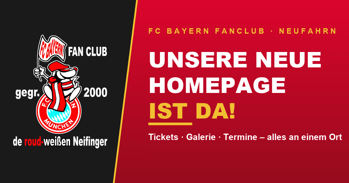 Unsere neue Homepage ist da! 🔴⚪